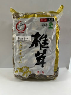 Dried Mushroom 3--4 ( Nấm Đông Cô) 5 lb # G001R