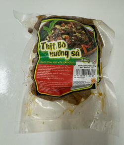 FROZEN VEGAN Beef W. Lemongrass (Thịt Bò Nướng Sả) 200g / AU LAC