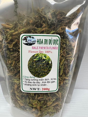 Male Papaya Flower ( Hoa Du Du duc  ) 200 g/ 44437