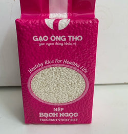 Fragrant Sticky Rice ( Nếp Bạch Ngọc ) 2 lb /  Pink Bag
