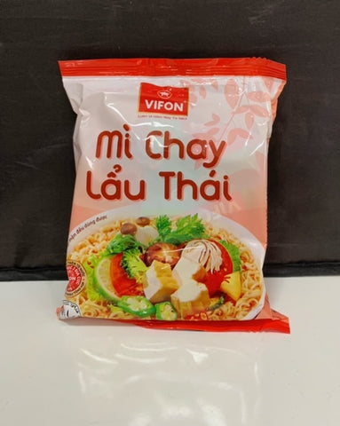 Thai Vegetarian Instant Noodle (Mì Chay Lẩu Thái ) 65g / 1pack/ VNN