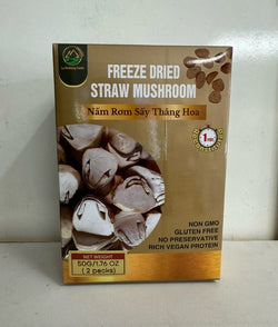 Freezer Dried Straw Mushroom( Nấm Rỏm Sấy Thang Hoa )50 g /VNN