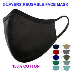 3-Layer Washable & Reusable Face Mask (Pack of 4)