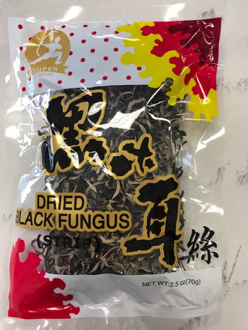 Dried Black Fungus Strip (Nấm Mèo Sợi) 2.5 oz/ MS0740